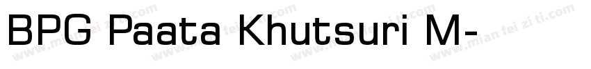 BPG Paata Khutsuri M字体转换